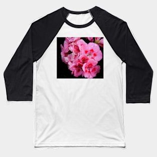 Pink Flowers Crying in the Rain Baseball T-Shirt